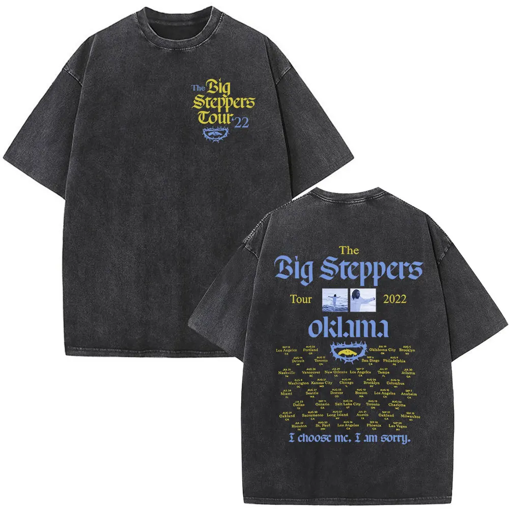 Kendrick Lamar Graphic T Shirt Washed Black Oversized Y2K Rap Tee