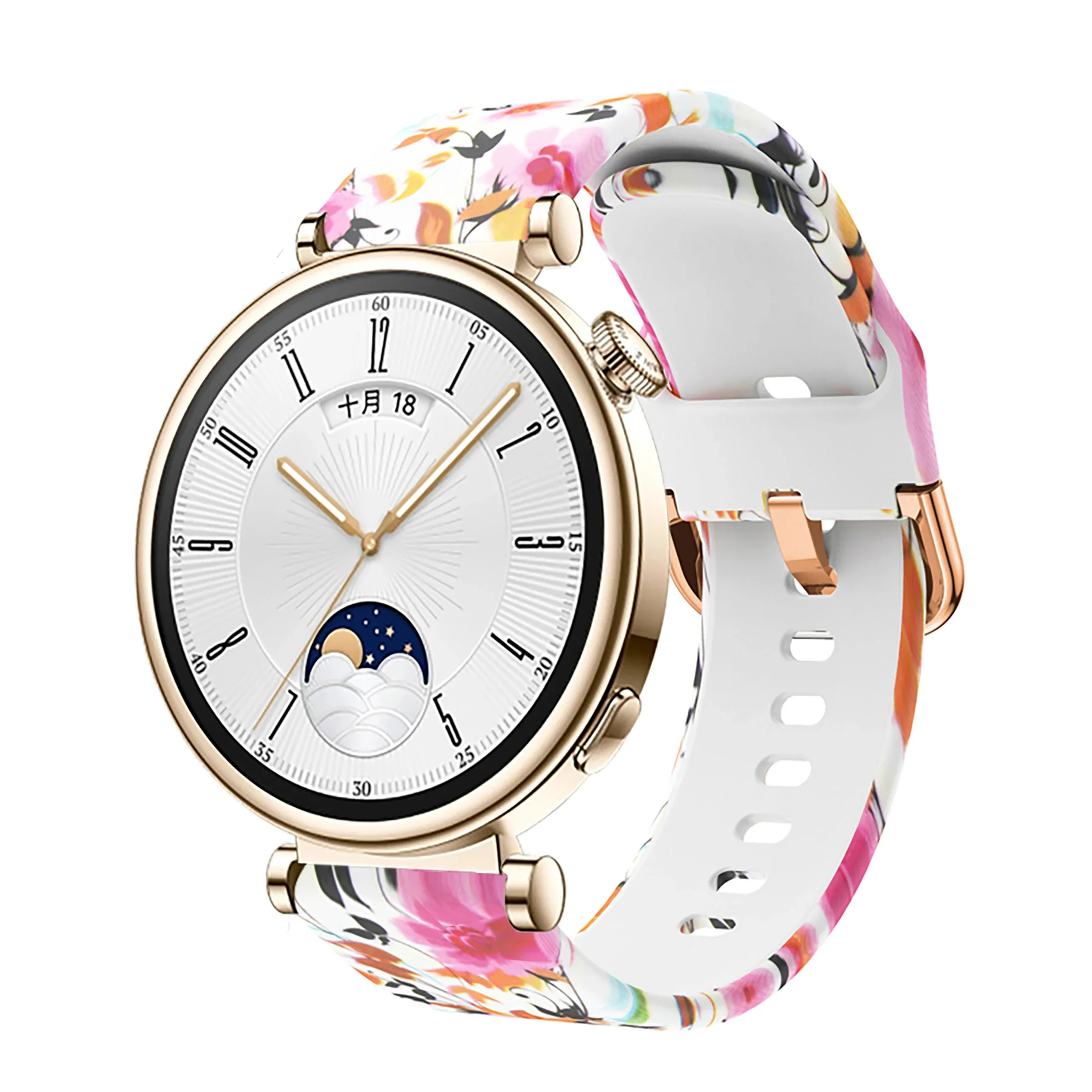 Romantic Classic Silicone Strap for Women's Watch - Colorful Design