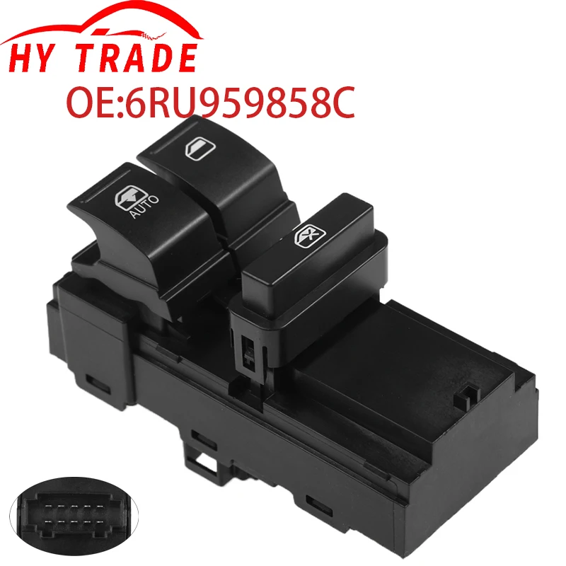 New6RU959858CFitForVolkswagenPoloPowerWindowControlSwitchCar