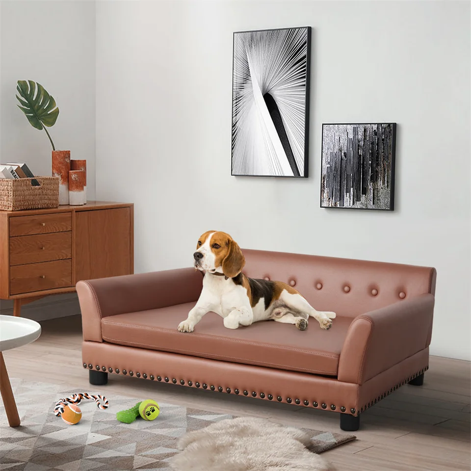 Luxurious Large Raised Dog Sofa Bed