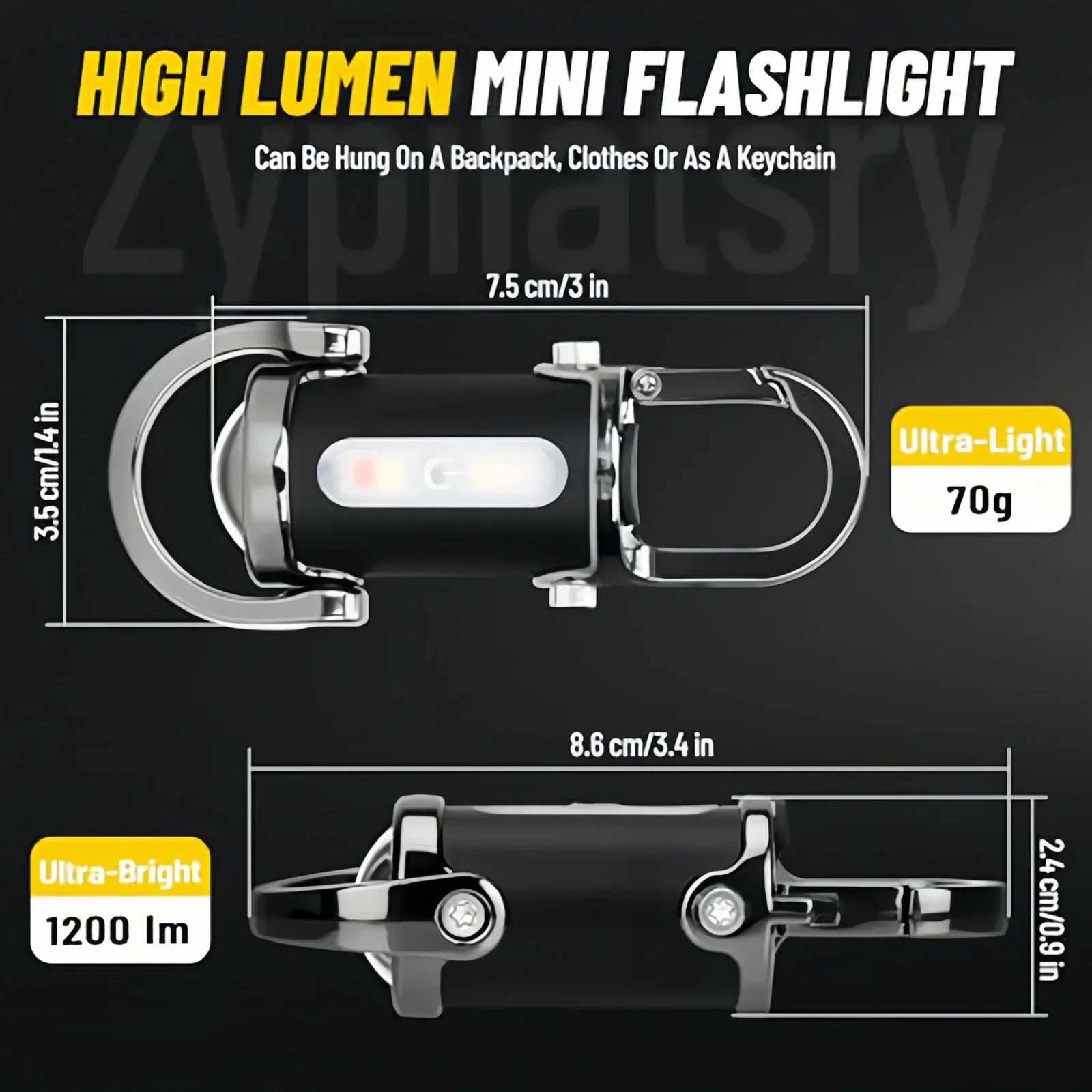  slider image of Mini USB Rechargeable LED