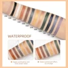 QIBEST Pearlescent Silkworm Eyeshadow Pen Waterproof Eyeshadow Pencil Glitter Matte Nude Gold Eye Shadow Pen Pigment Cosmetics 6