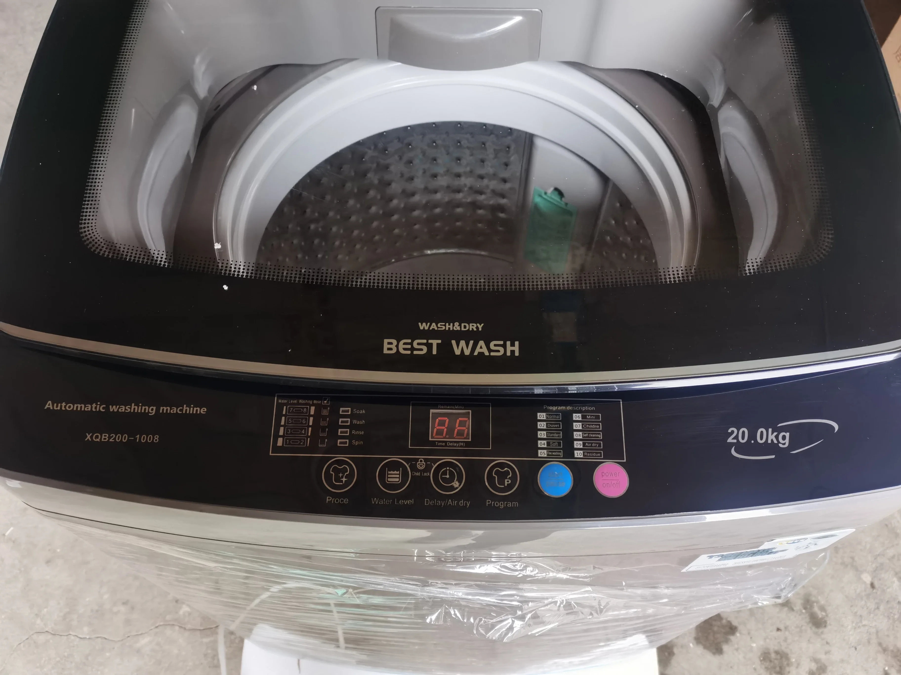 20 Kg Washing Machine Automatic Washing Machine with Dryer Top Load Large Capacity Dehydrator Clothes Dryer 4