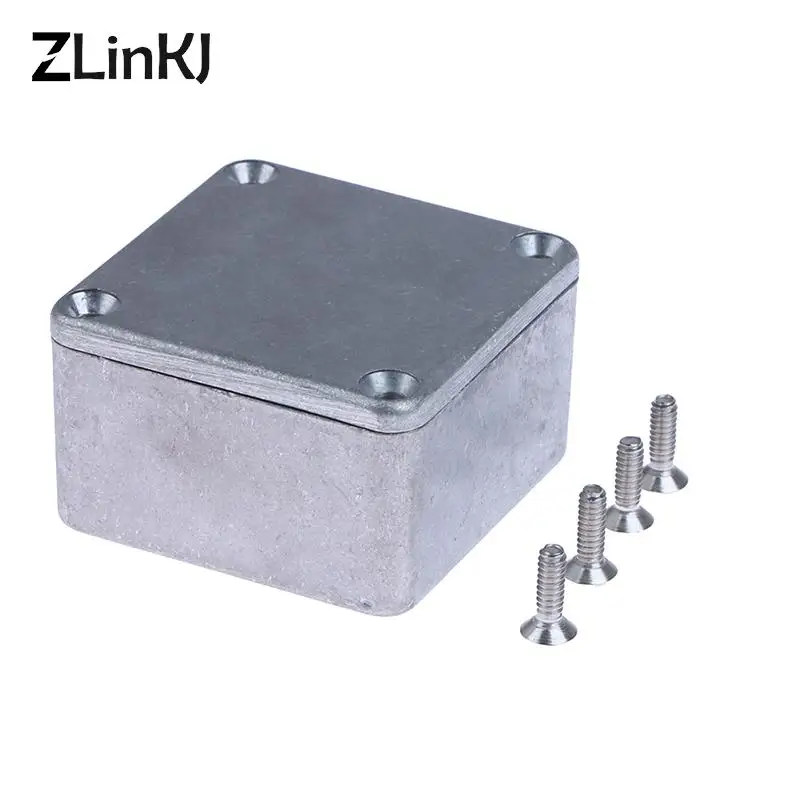 

1Pcs Silver Aluminium Enclosure Electronic Diecast Stompbox Project Box 1590LB 50.5*50.5*31mm