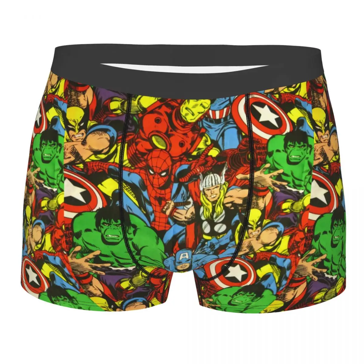 

Cool Marvel Superhero Spider Man Boxers Shorts Panties Male Underpants Stretch Briefs Underwear