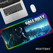 Call Of Duty Gaming LED Mouse Pad RGB Backlight Mat 900x400 Gamer XXL Computer Mousepad CS Hyper Non Slip Rubber Desk Mat For PC