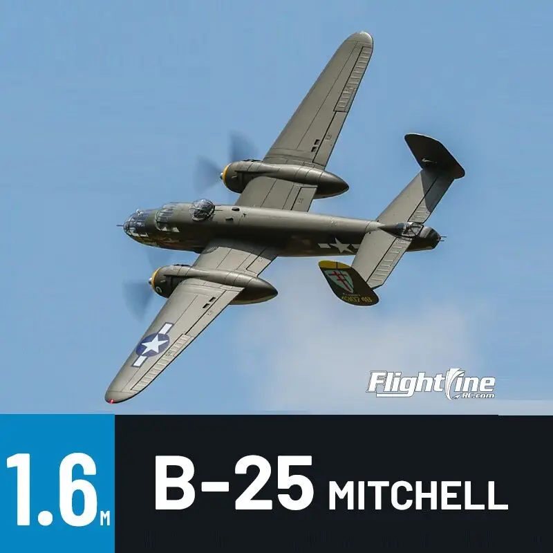 RC Warbird B-25 Mitchell モデル飛行機 B25 RC 1600mm スパンで本格的 