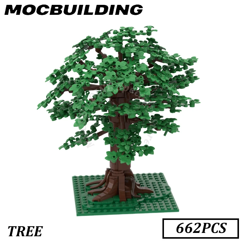

Модель дерева, украшение города, строительные блоки MOC, кирпичи, игрушки для строительства, подарок на день рождения