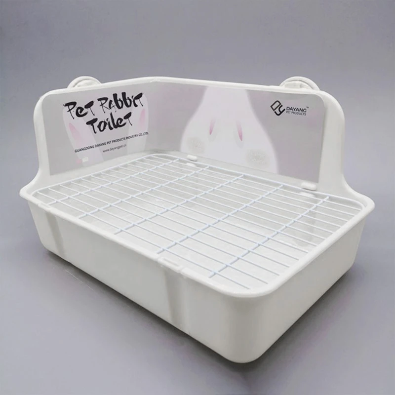 Potty Trainer Corner Litter Box Pet Pan Bedding Small Animal Rabbit Hamster Guinea Pig Ferret Gerbil Chinchilla Pet Litter Box