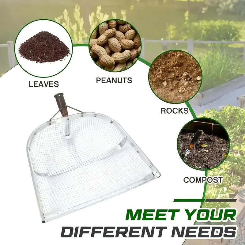Soil Sifting Mesh Gardening Farming Tool