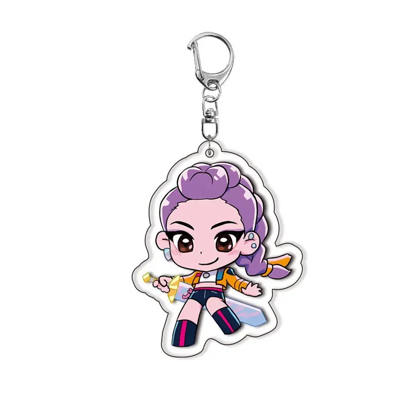 Kpop Demon Hunter Huntrix Keychains – Cute Character Set