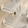 Acrylic Transparent Wall Storage Rack Cosmetic Makeup Storage Tray Shampoo Rack Shower Shelf Bathroom Accessories No Drill Shelf 4