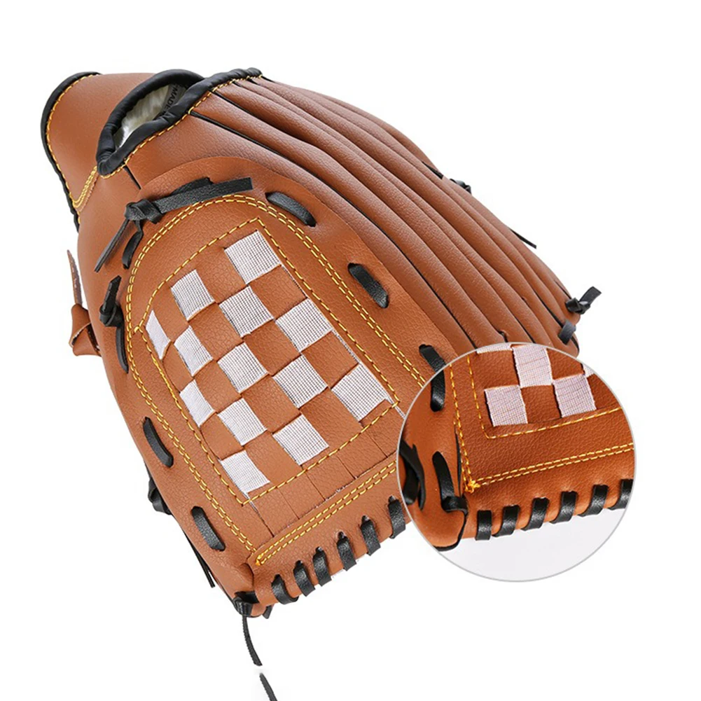 Baseball Glove Softball Glove PVC Imitation Leather Throw Training And Beginner Baseball Mitt Size 9.5"-12.5" For Kids