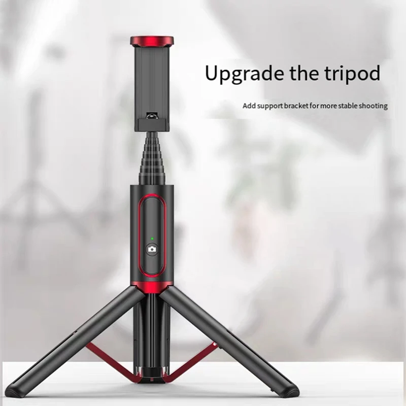Selfie Stick Tripod Phone Stand Holder Bluetooth With Tripod Extendable Foldable Monopod Easy To Use