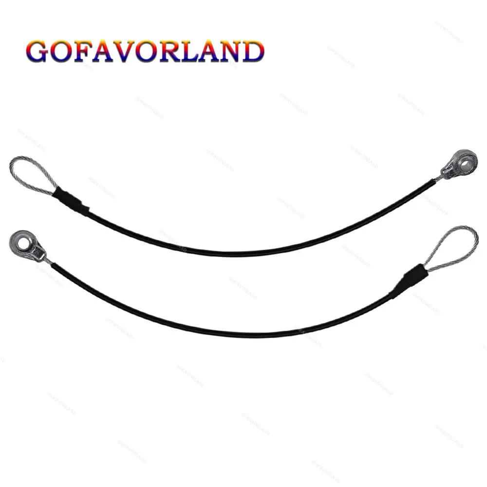 Hpx615E Hpx815E 2Pcs Rear Tailgate Support Cable Black For John Deere Gator Xuv 625I Xuv 825I  Xuv 825I S4 Xuv865R Xuv865E