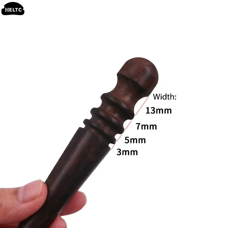 1pcs Leather Edge Polishing Slicker Flat/Pointed Head Sandalwood Leathers DIY Tool Sanders Grinding Head Burnisher Craft Polish