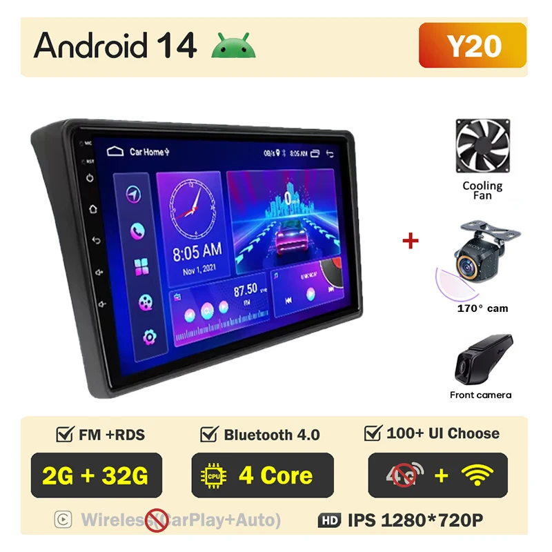 Autoradio Android 9 Pollici Per Fiat Ducato/Peugeot Boxer | 4GB+64GB CarPlay | GPS WiFi + RetroCamera - Foto 6