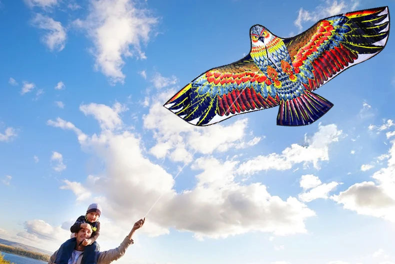 Outdoor Eagle Kite 1.6m With Handle And Line Good Flying eagle kite
