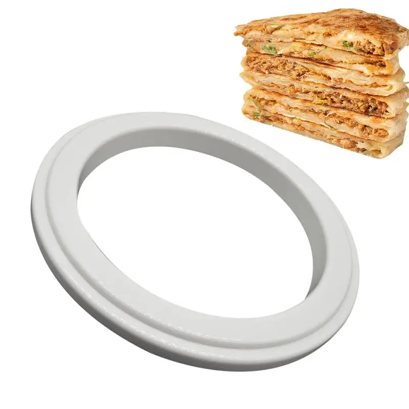 

Pizza Serving Ring Pizza Prep Tool Muffin Saucing Seasoning Ring Pastry Cutter Circle Stencil Cheese Pizza Pie Crust Cover