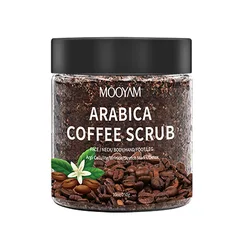 250g Coffee Scrub Facial Body Gentle Cleansing Bath Salt Body Scrub Free Shipping