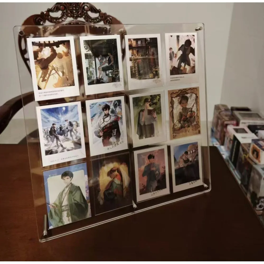 Display Stand Polaroid Picture Frame Can Be Put More than Collection Card  Acrylic Transparent Brick Not Include Cards