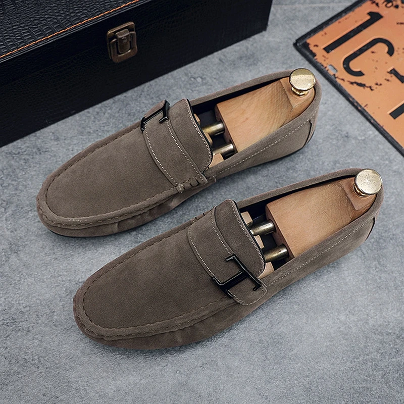 SHLIANG Brand Spring Summer Moccasins Men Loafers High Quality Genuine Leather Shoes Men Flats Lightweight Driving Shoes S044A_voghion.com