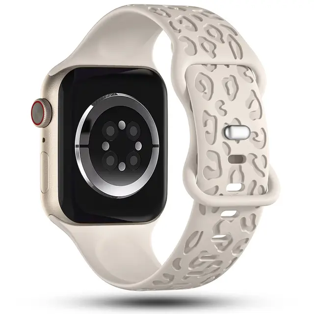 Engraved Strap For Apple Watch Band: Fashionable and Elegant Silicone Bracelet