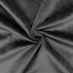 Luxurious Super Soft Plush Velvet Fabric for DIY Crafts & Home Textiles (Black)