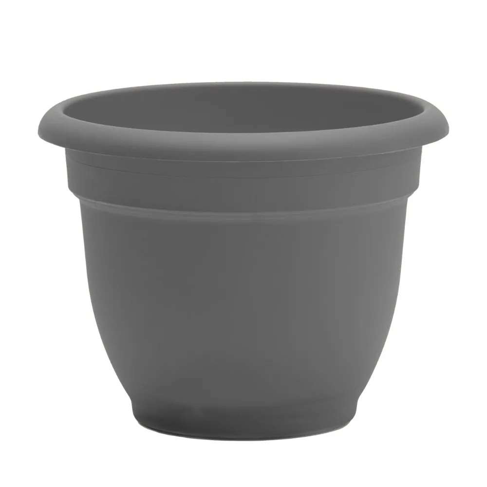 

Plastic Planter - Charcoal Gray Pots for Plants Free Shipping Plant Pot Garden Pots & Planters Flower Supplies Home