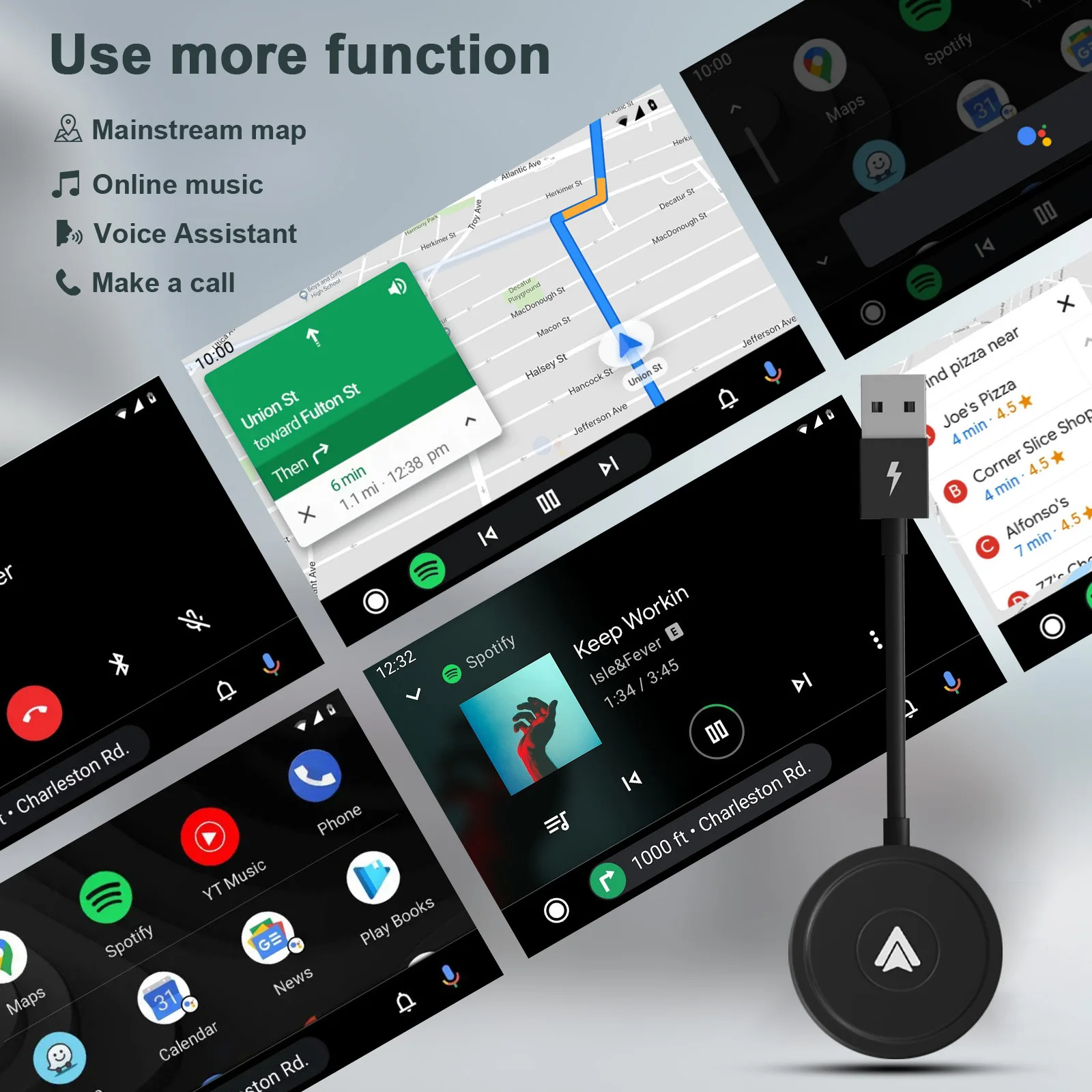 Adaptador Auto Android sem Fio Dongle Auto com Fio Atualização 5ghz Wifi Dongle para Fábrica de Conversão 2023 - Image 2