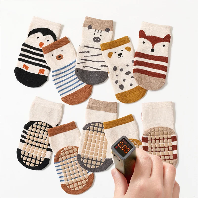 Lawadka Toddler Baby Girl Boy Socks Anti Slip Cotton Striped Non-slip Socks for Girls Boys Casual Kids Accessories For 0-5Years cotton socks kids socks baby socks