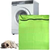 Pet Laundry Bag Green Polyester Large Household Toiletry Bag Hair Filter Washing Machine Washing Bag Dog Cat Horse 1