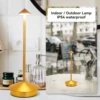 Type-C Rechargeable Table Lamp Creative Dining Touch Led Hotel Bar Coffee Pina pro Table Lamp Lampada Da Tavolo Decorative Lamp 3