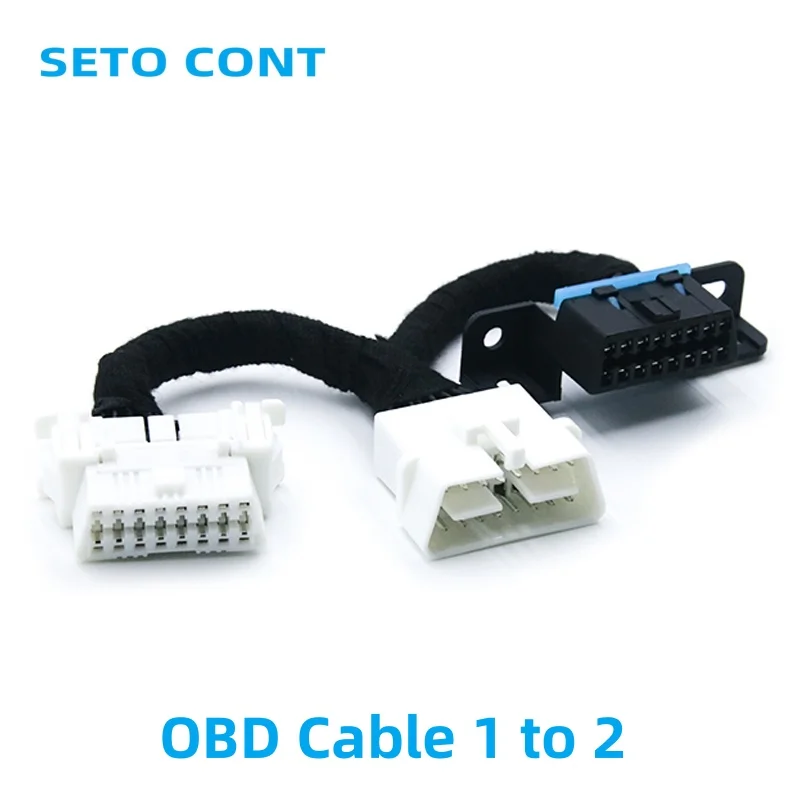 OBD Adapter Y Splitter Extension OBD2 Cable for Toyota, BMW, PC, VGA