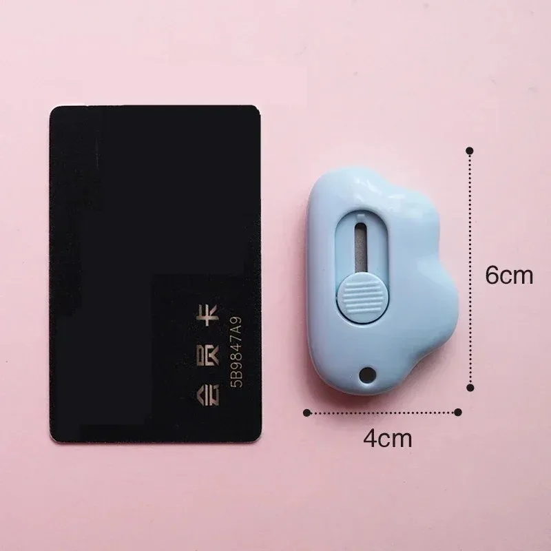 Utility Knife Cute Rabbit Cloud Color Mini Portable Paper Cutter Cutting Razor Blade Office Stationery Supplies