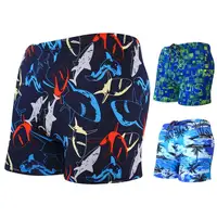 Terrific Swimming Trunks Eye-catching High Elasticity Quick Dry Sharp Printing Swimming Shorts 2