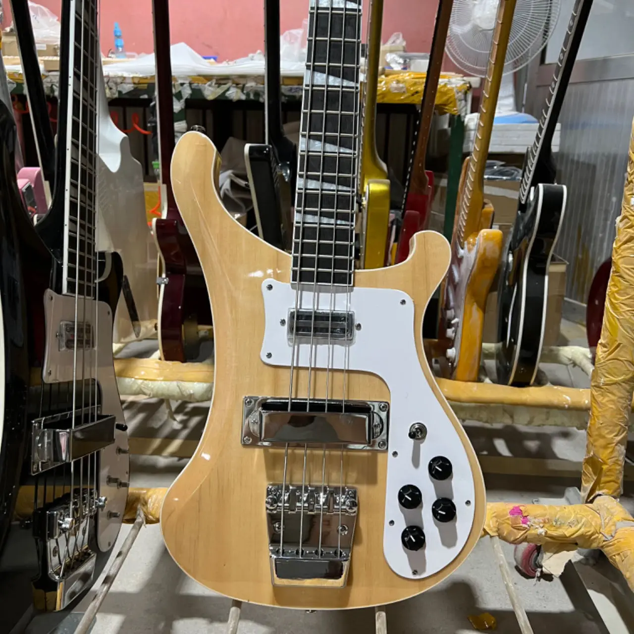 4003 Basso, Chitarra Elettrica Rickenbacker, Corpo In Tiglio, Colore Burlywood, Tastiera In Palissandro, Guitarra A 4 Corde, Muslimate