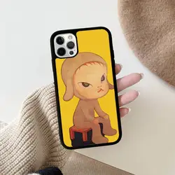 Japan Yoshimoto Nara Cartoon Girl Phone Case - Stylish Protective Back Cover - iPhone 14 Plus (Z1)