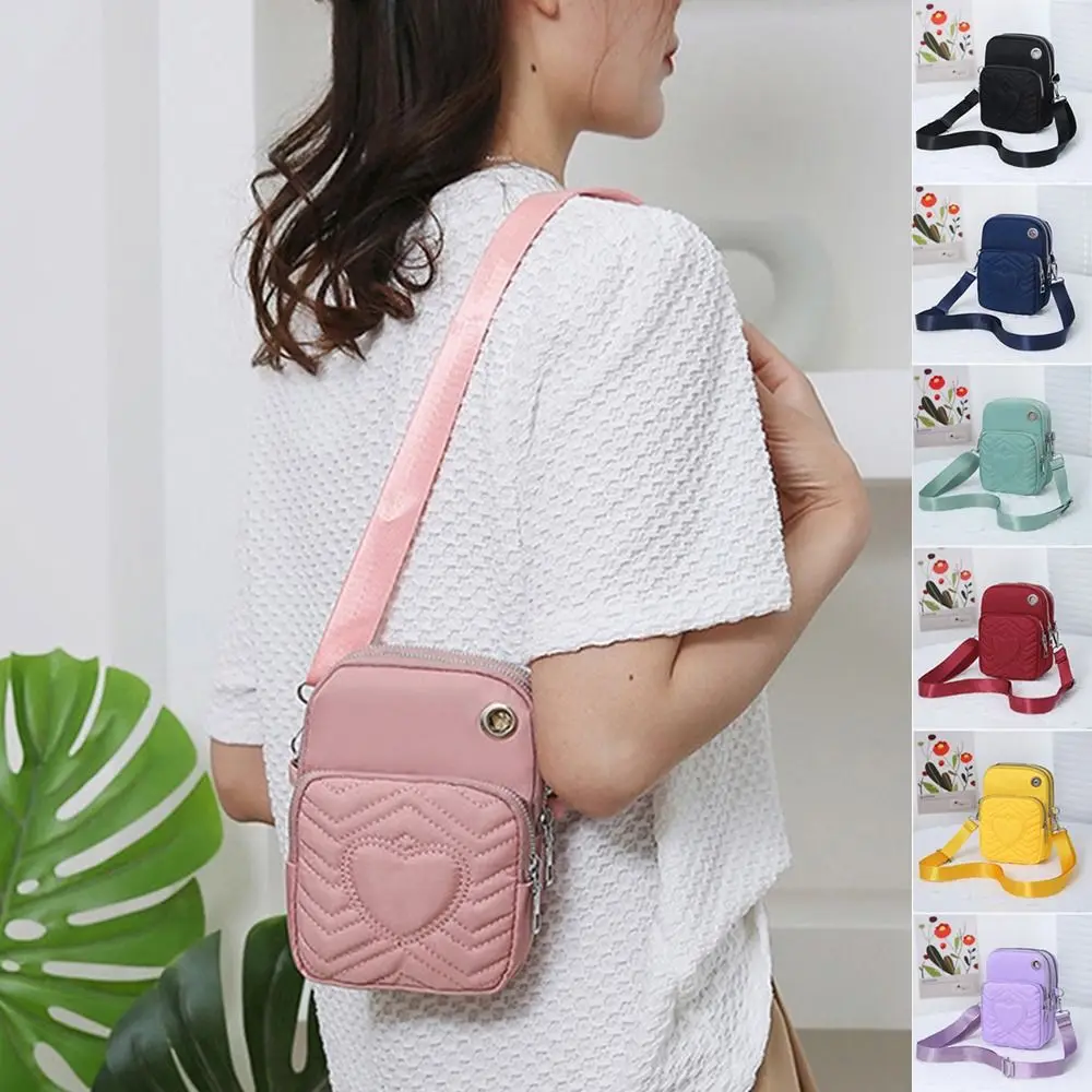 

Multi-purpose Small Shoulder Bag Casual Nylon Messenger Bag Mobile Phone Bag Women