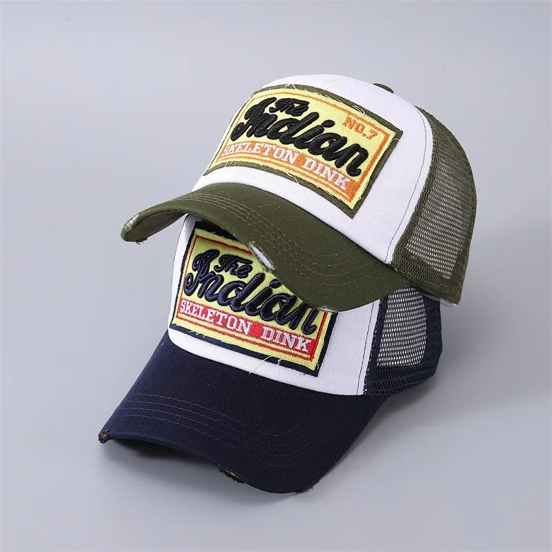 Heren en dames dezelfde ademende stoffen lettercap_voghion.com