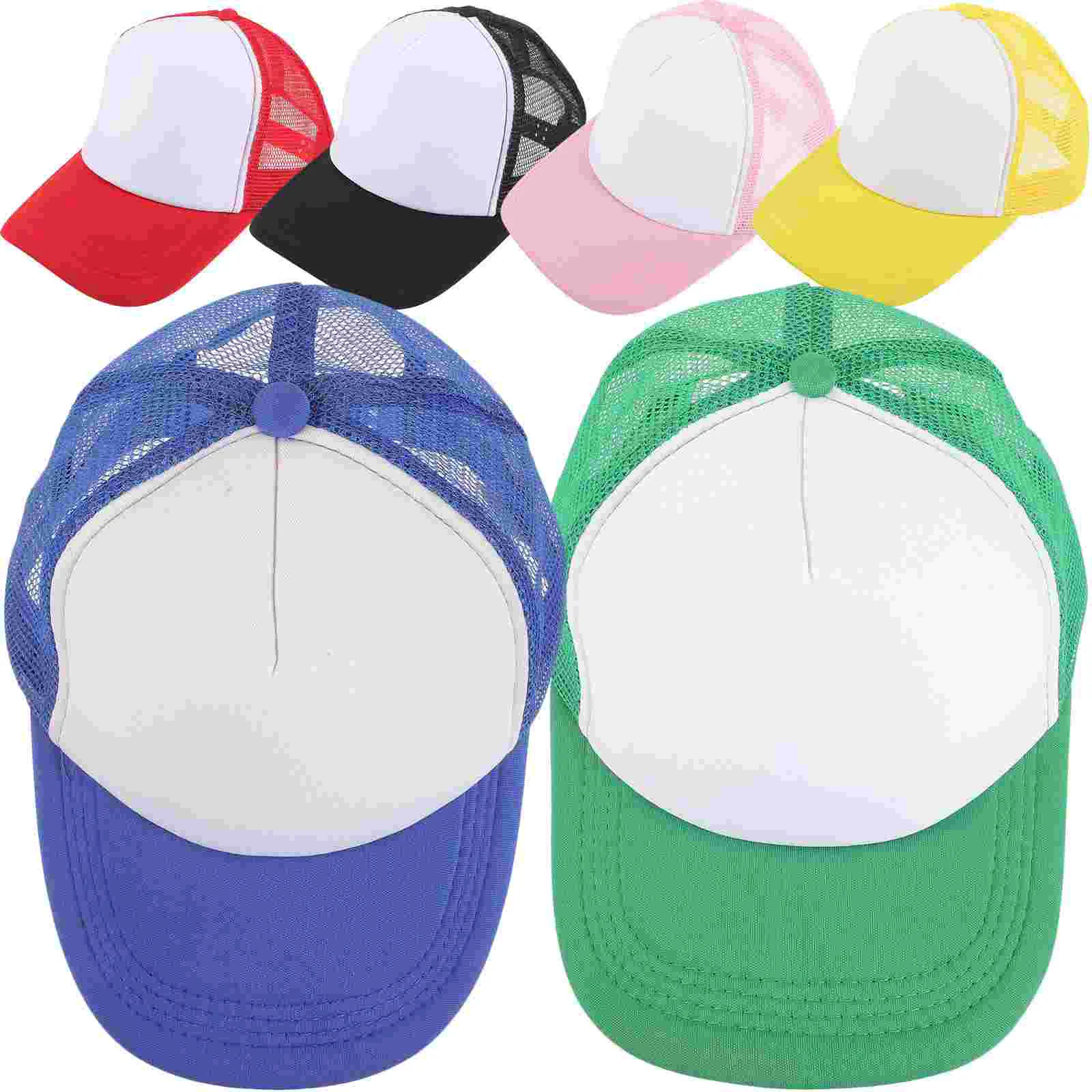 

6 Pcs Hats Sublimation Baseball Blank Light Board Bulk Caps Blanks for Men Men's