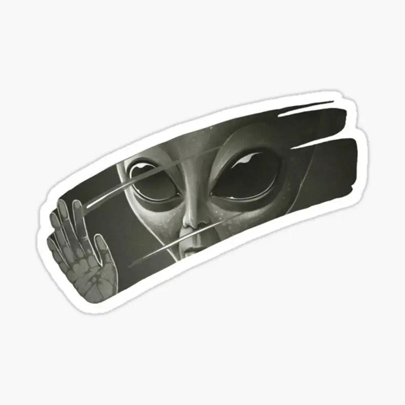 

Alien Sticker for Laptop Decor Bedroom Car Cute Cartoon Art Fashionable Public Suitcase