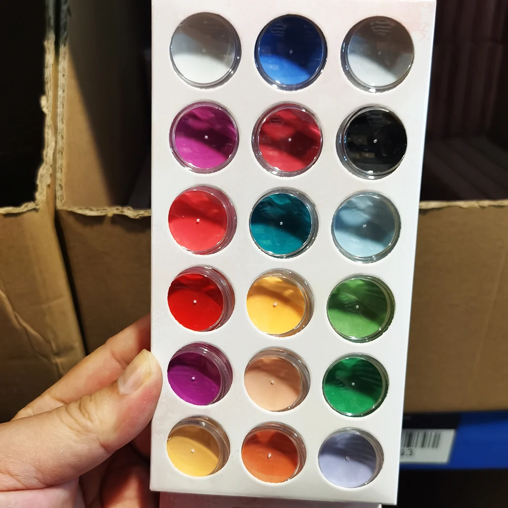 Nail Powder Acrylic Nail Powder 18 Bottles Kit Acrylic Nail Powder White/Black/Colorful UV Nail Art Polymer Carving Pattern Manicure Acrylic Pigment Extension