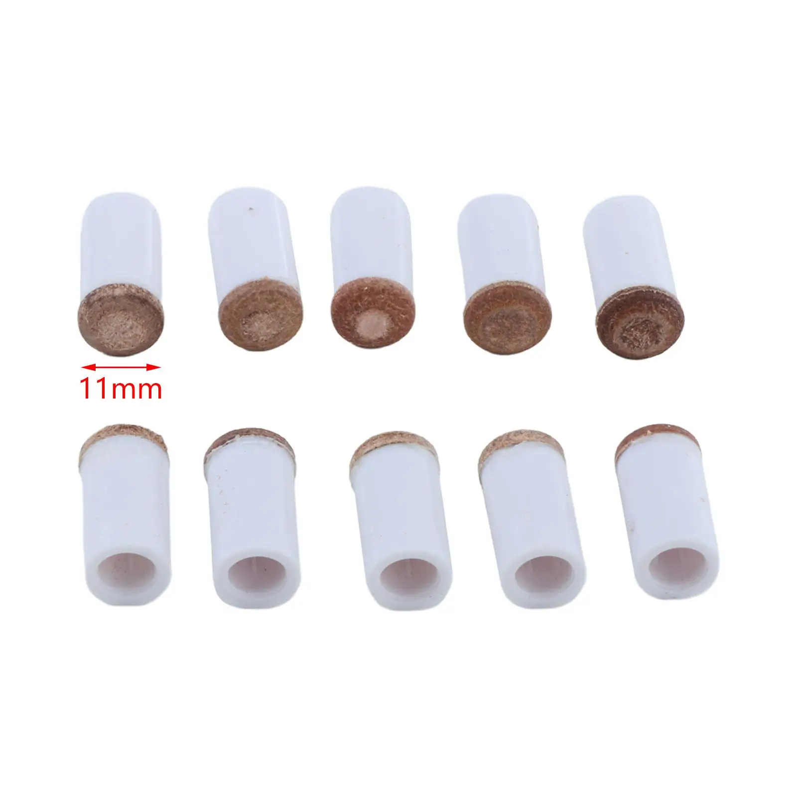 10 Pack Pool Cue Tips and Ferrules, Snooker Repair Professional Billiard Cue Head Thick Long Ferrules 10 Pack Pool Cue Tips and Ferrules, Snooker Repair Professional Billiard Cue Head Thick Long Ferrules