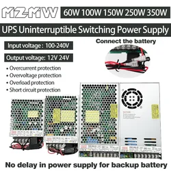 Ultra - Thin Instantaneous Switching Power Supply with UPS Function - 24V