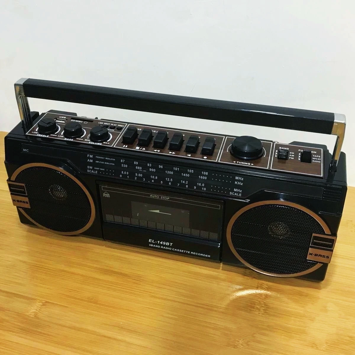 Cassette Recorder Player Multiband Radio Cassette Recorder Support USB TF Card Music Player with Bluetooth Speakers bluetooth speaker portable speaker audio speakers cd player cassette adapter converter