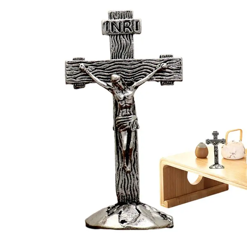Crocifisso In Piedi Ferro Cattolico Gesù Cristo Crocifisso Della Chiesa Per La Cappella Gesù Cattolico Con Crocifisso In Oro Antico