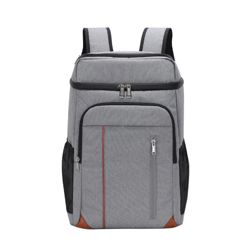 Double shoulder insulated bag outdoor camping large capacity waterproof refrigerated picnic bag beer double layer backpack
