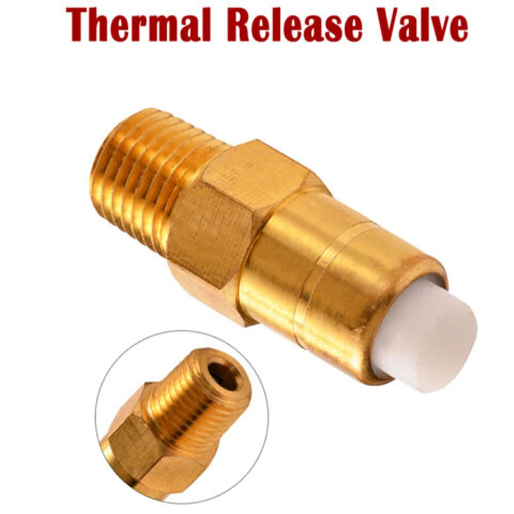 1/4" NPT Threaded Thermal Relief Valve for Pressure Washer Pump Brass 1pc/2pcs 