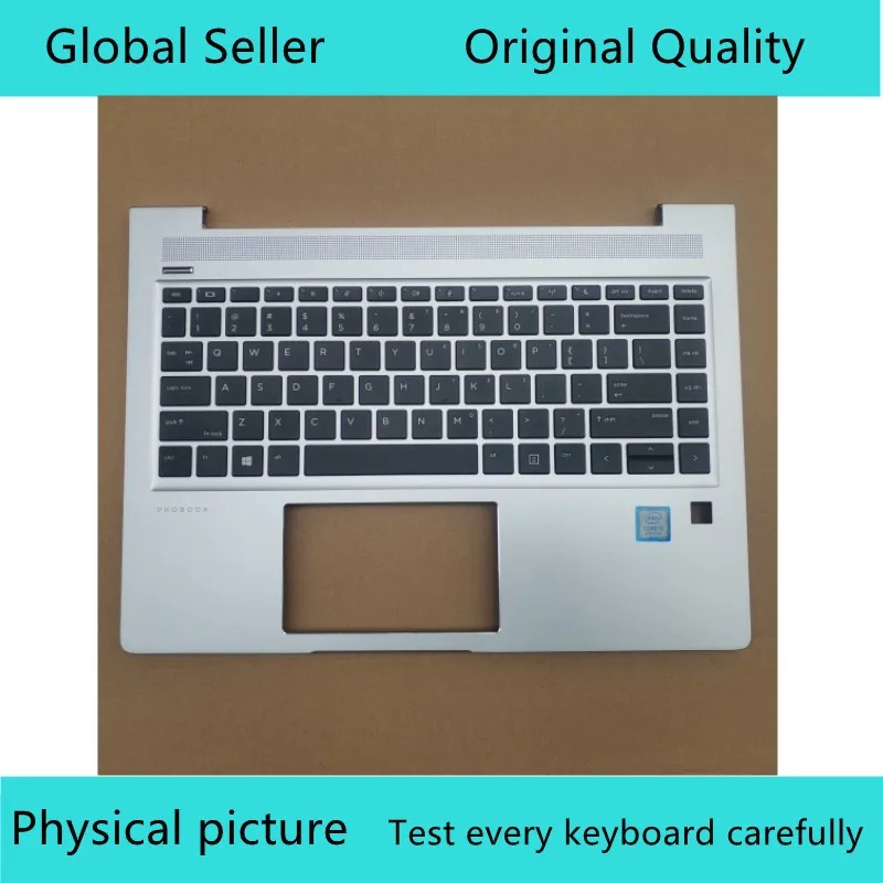 

Palmrest cover with Keyboard For HP ProBook 440 445 445R G6 G7 ZHAN 66 PRO 14 G2 G3 US no-backlit HSN-Q15C 95%NEW